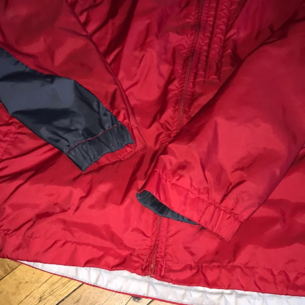 Columbia‎ Men’s Red and Gray Lightweight Hooded Jacket